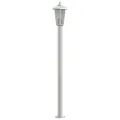 Lampadaires d'extérieur 3 pcs argenté 120 cm acier inoxydable