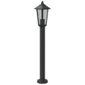 Lampadaires d'extérieur 3 pcs noir 80 cm acier inoxydable