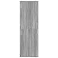 Buffet haut sonoma gris 60x35x180 cm bois d'ingénierie