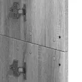Buffet haut sonoma gris 60x35x180 cm bois d'ingénierie