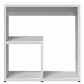 Table d'appoint blanc 50x30x50 cm bois d’ingénierie
