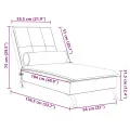 Chaise longue de massage avec traversin rouge bordeaux velours