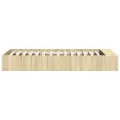 Cadre de lit sans matelas chêne sonoma 100x200 cm
