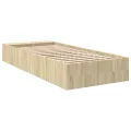 Cadre de lit sans matelas chêne sonoma 100x200 cm