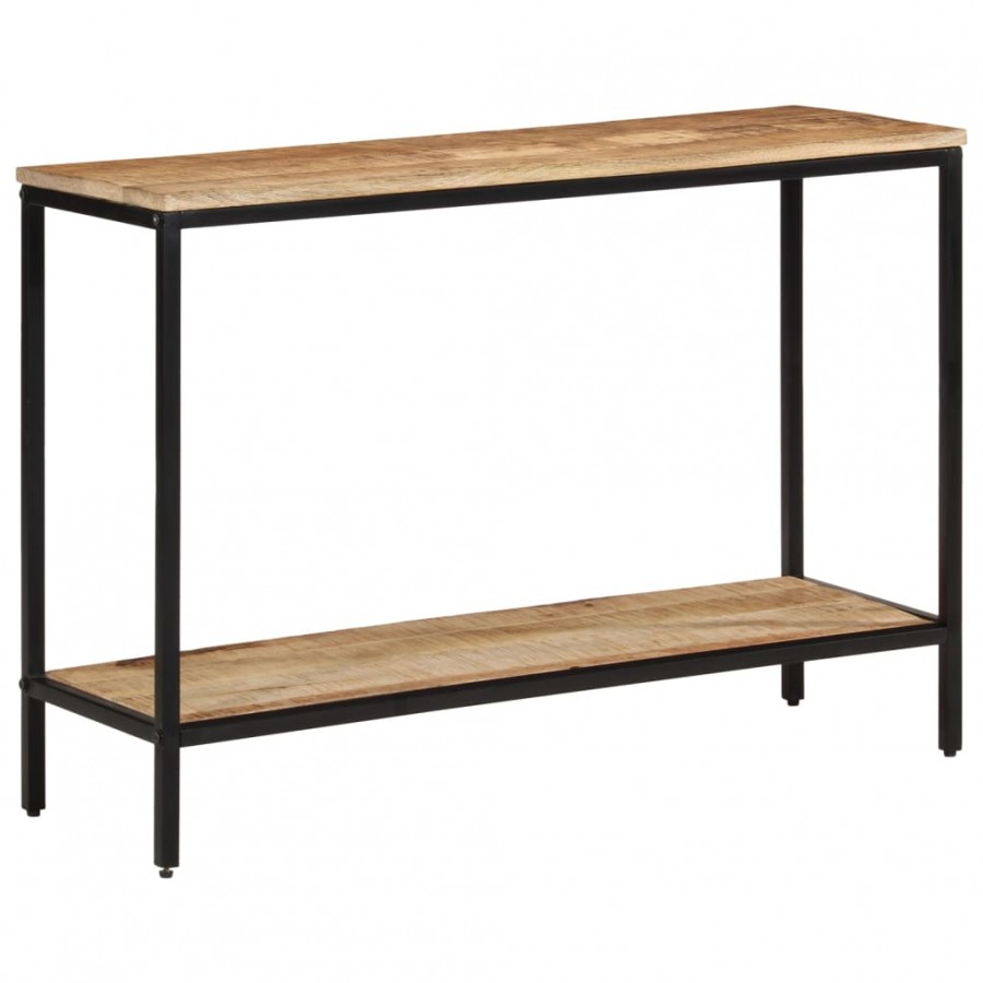 Table console 100x35x70 cm bois de manguier massif brut