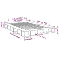 Cadre de lit sans matelas chêne sonoma 160x200 cm