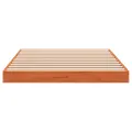 Cadre de lit sans matelas cire marron 90x200 cm bois pin massif