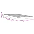 Cadre de lit sans matelas cire marron 90x200 cm bois pin massif