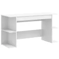 Bureau blanc 140x50x75 cm bois d'ingénierie