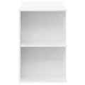 Bureau blanc 140x50x75 cm bois d'ingénierie