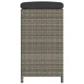 Tabourets de bar de jardin et coussins lot de 6 résine tressée