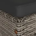 Tabourets de bar de jardin et coussins lot de 6 résine tressée