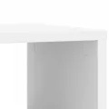 Table d'appoint avec roues blanc 50x30x55 cm bois d'ingénierie