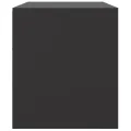 Meuble TV noir 99x39x44 cm acier