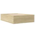 Cadre de lit sans matelas chêne sonoma 120x190 cm