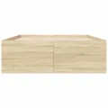 Cadre de lit sans matelas chêne sonoma 120x190 cm