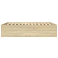 Cadre de lit sans matelas chêne sonoma 120x190 cm