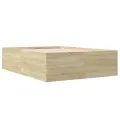 Cadre de lit sans matelas chêne sonoma 120x190 cm