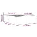 Cadre de lit sans matelas chêne sonoma 120x190 cm