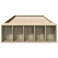 Cadre de lit sans matelas chêne sonoma 90x190 cm