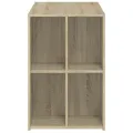 Bureau chêne sonoma 102x50x75 cm bois d'ingénierie