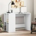 Bureau blanc 102x50x75 cm bois d'ingénierie