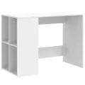 Bureau blanc 102x50x75 cm bois d'ingénierie