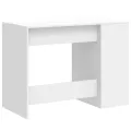 Bureau blanc 102x50x75 cm bois d'ingénierie