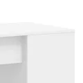 Bureau blanc 102x50x75 cm bois d'ingénierie