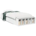 Cadre de lit sans matelas blanc 90x190 cm