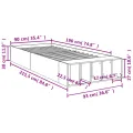 Cadre de lit sans matelas blanc 90x190 cm