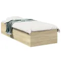 Cadre de lit sans matelas chêne sonoma 90x190 cm