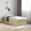 Cadre de lit sans matelas chêne sonoma 90x190 cm