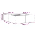 Cadre de lit sans matelas chêne sonoma 120x200 cm