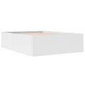 Cadre de lit sans matelas blanc 120x200 cm