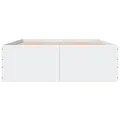 Cadre de lit sans matelas blanc 120x200 cm