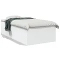 Cadre de lit sans matelas blanc 90x190 cm