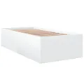 Cadre de lit sans matelas blanc 90x190 cm