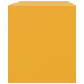 Meubles TV 2 pcs jaune moutarde 67x39x44 cm acier