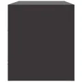 Meuble TV noir 99x39x44 cm acier