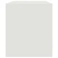 Meuble TV blanc 99x39x44 cm acier