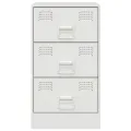 Tables de chevet 2 pcs blanc 34,5x39x62 cm acier