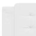Cadre de lit sans matelas blanc 180x200 cm similicuir