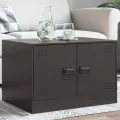 Table basse noir 67x50x44 cm acier