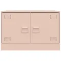 Meubles TV 2 pcs rose 67x39x44 cm acier