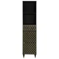 Armoire de salle de bain 38x33x160 cm bois massif de manguier