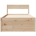 Cadre de lit sans matelas 90x190 cm bois de pin massif
