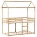 Lit superposé sans matelas 80x200 cm bois de pin massif