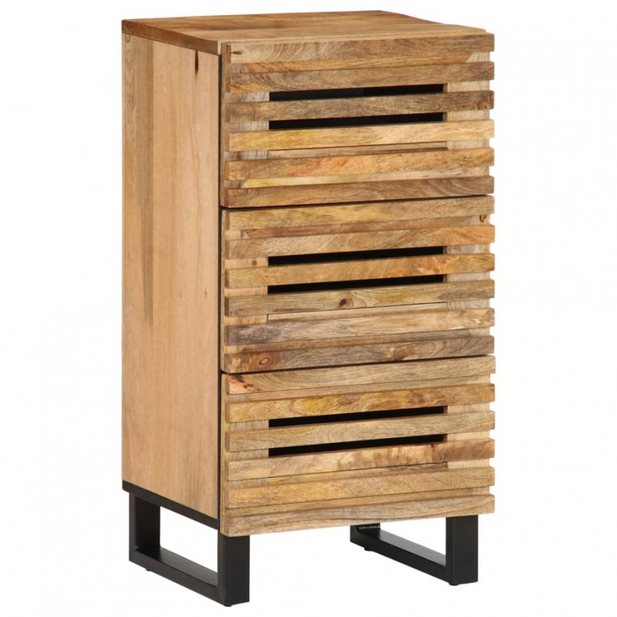 Buffet 40x34x75 cm bois de manguier massif brut