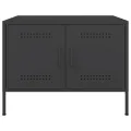 Table basse noir 68x50x50,5 cm acier